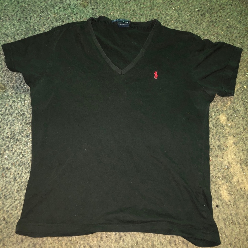 Black Ralph Lauren Sport V-Neck
